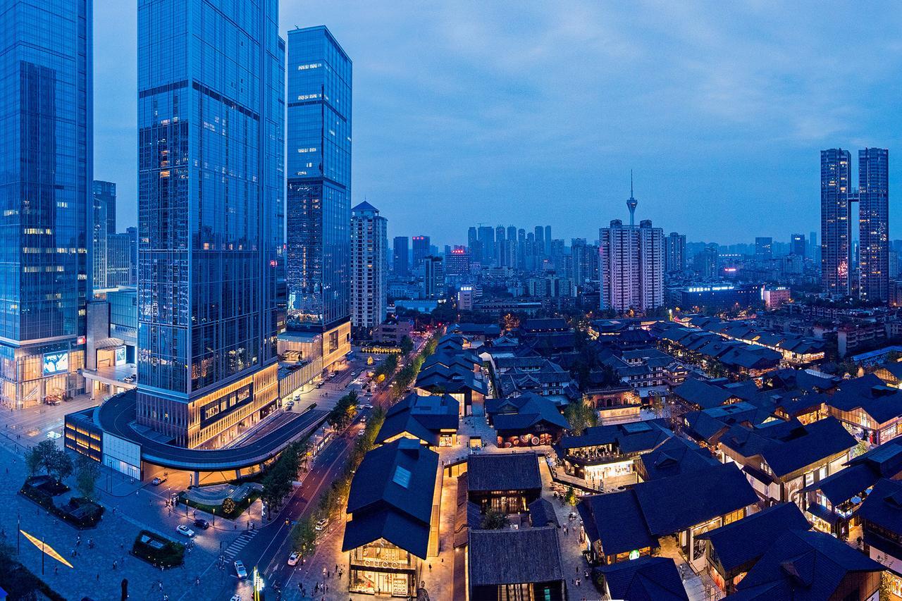 Chengdu Cloud Service Apartment Chunxi Taikoo Branch Dış mekan fotoğraf