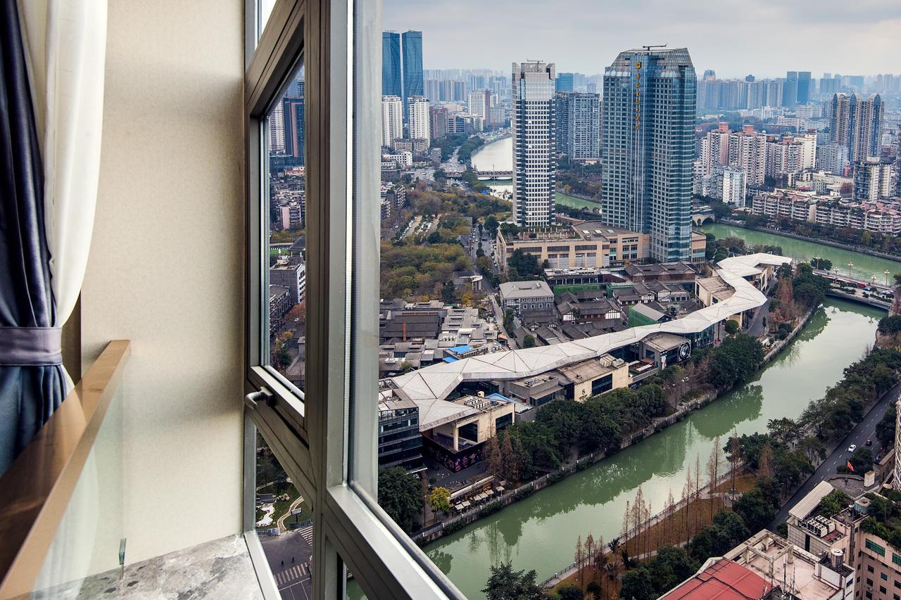 Chengdu Cloud Service Apartment Chunxi Taikoo Branch Dış mekan fotoğraf