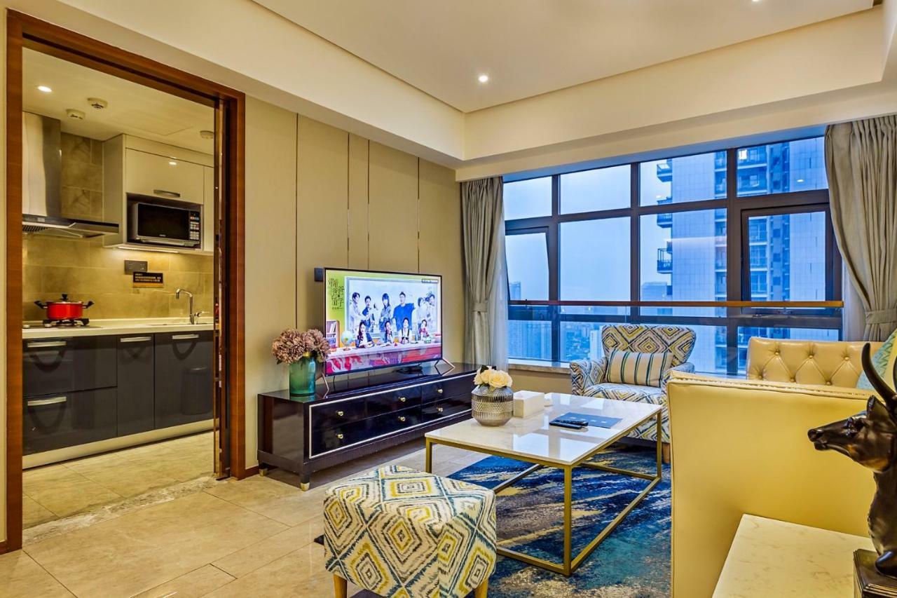 Chengdu Cloud Service Apartment Chunxi Taikoo Branch Dış mekan fotoğraf